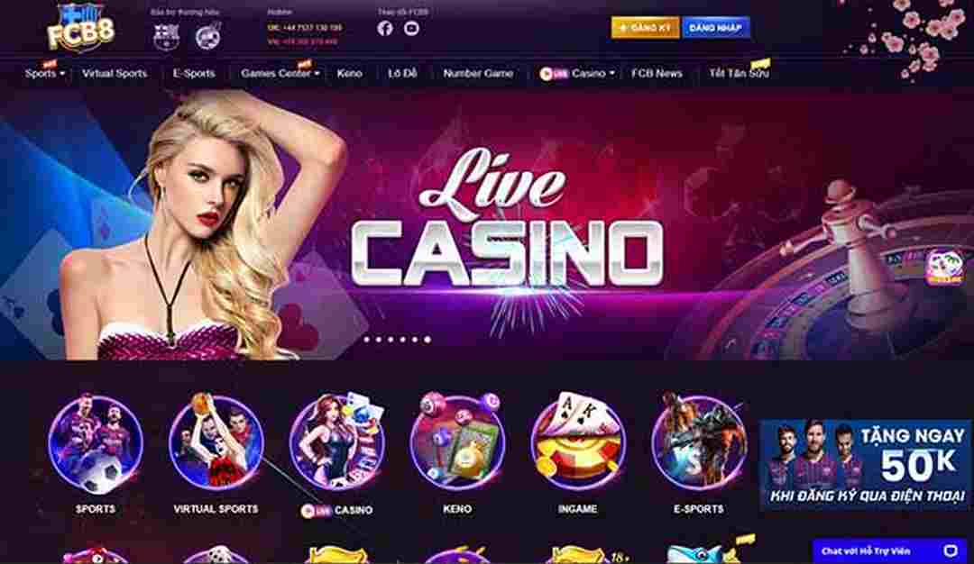 Live casino hấp dẫn và các game bài trực tuyến khác